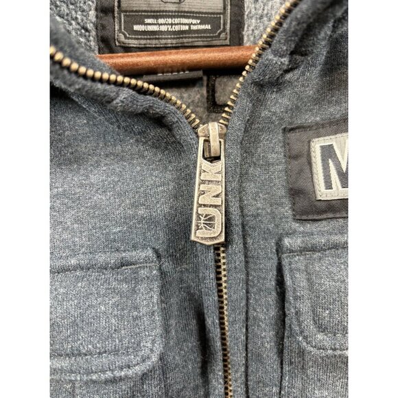 UNK NBA Miami Heat Men's Zip Hoodie S Black Gray Casual Jacket - Picture 3 of 8